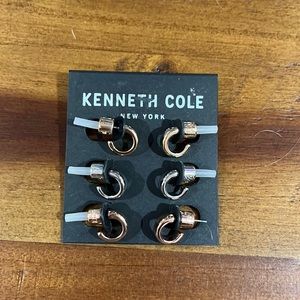 NWT Kenneth Cole 3-pack Huggie Earrings